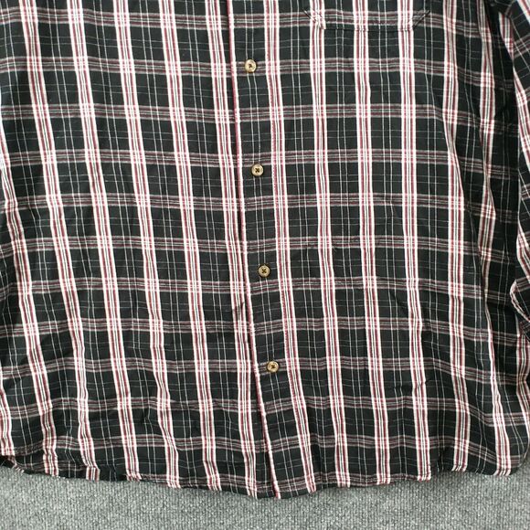 Wrangler Authentics Men's Button Down Shirt Multi XLT Long Sleeve Plaid Cotton - Picture 4 of 11